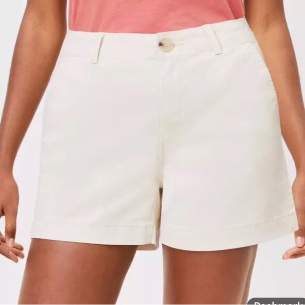 Loft Women's Washed Twill Shorts - Cream